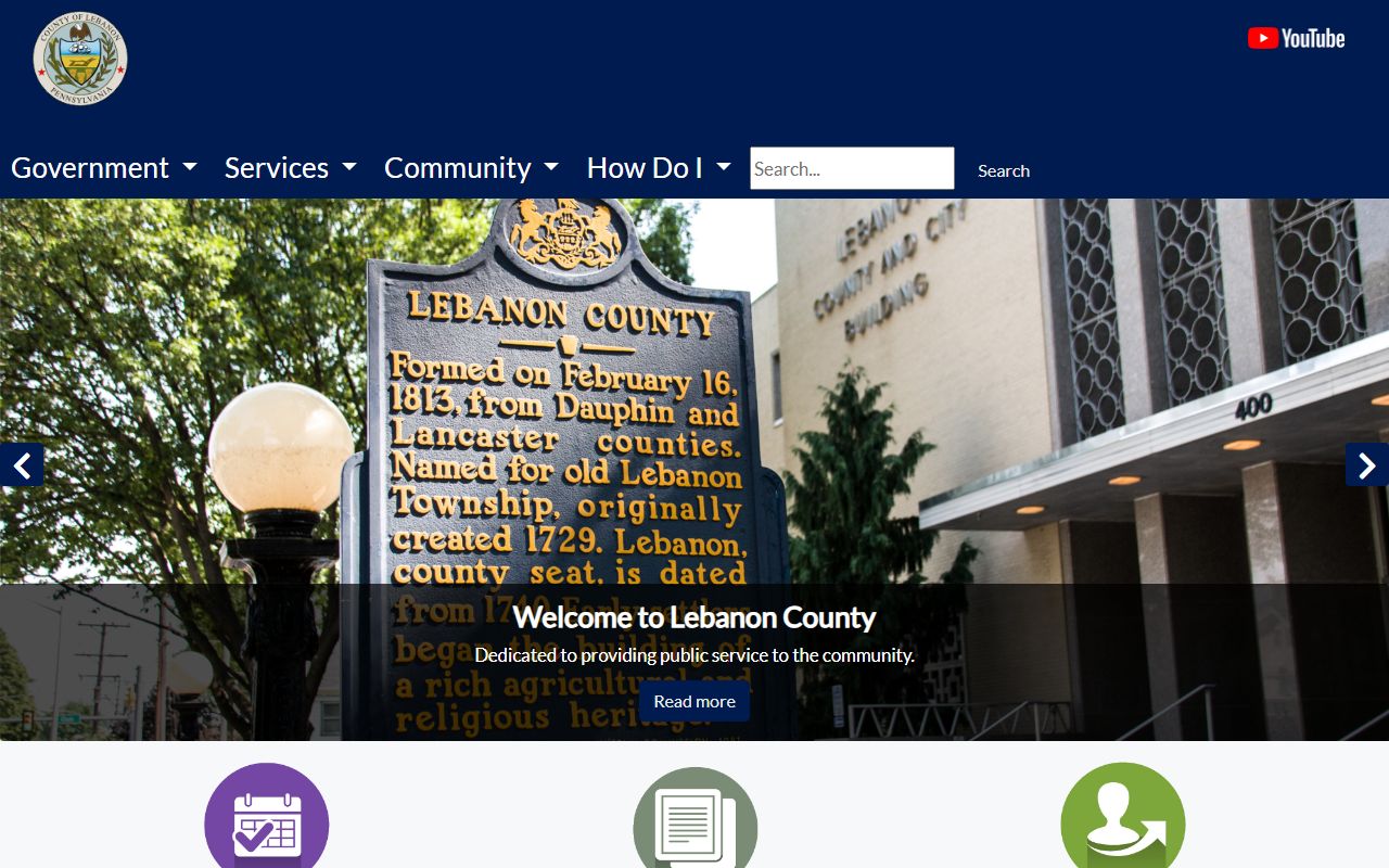 Lebanon County court records official county home page